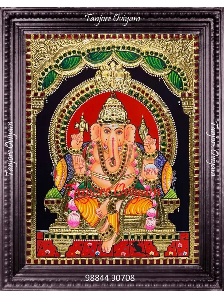 Tanjore Painting of Lord Ganesha
